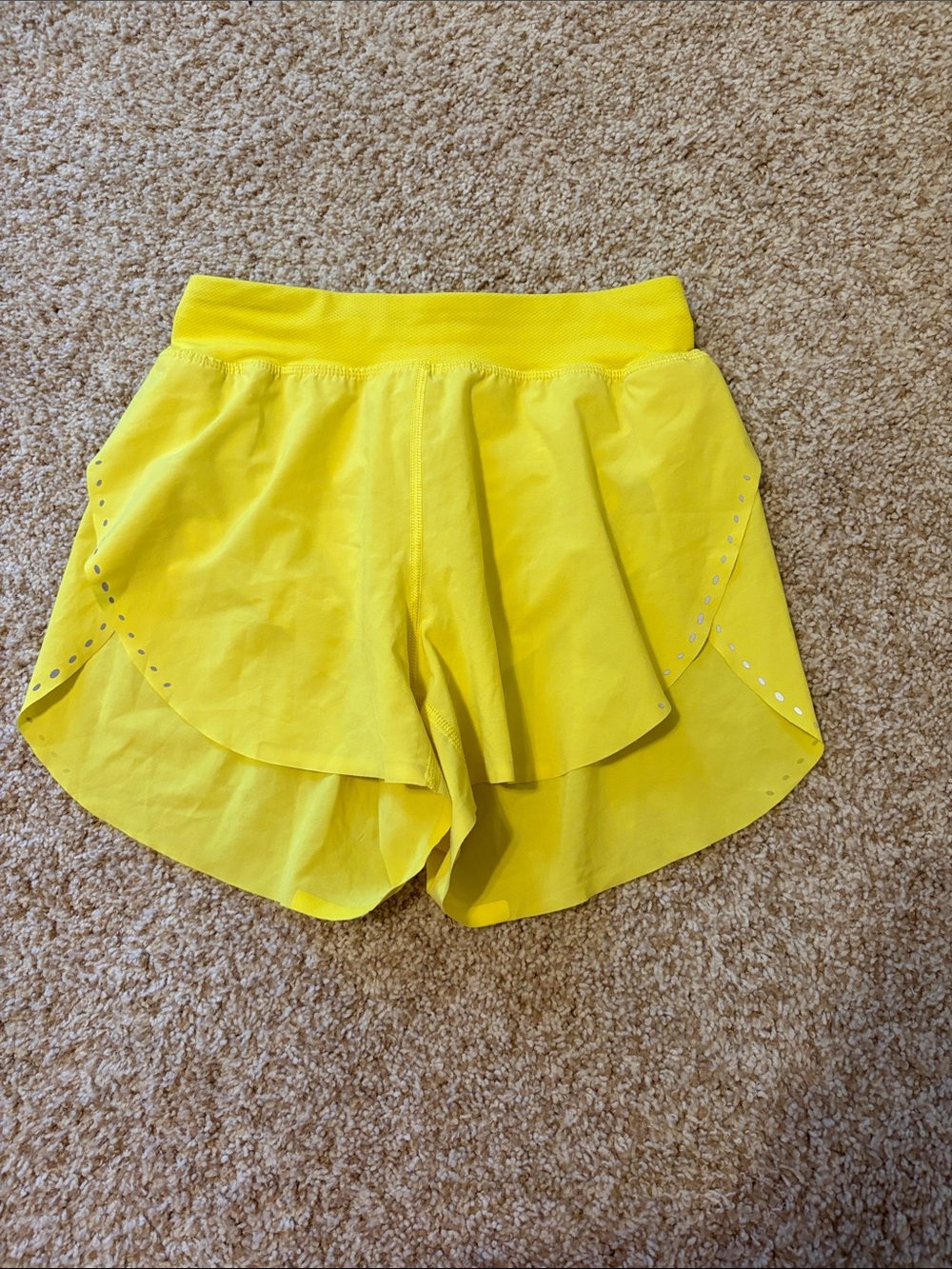 Yellow Women’s Athletic Layered Skort Shorts